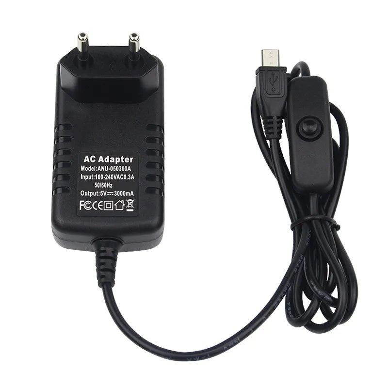Conector alimentacion 5V 3A Orange Pi con boton
