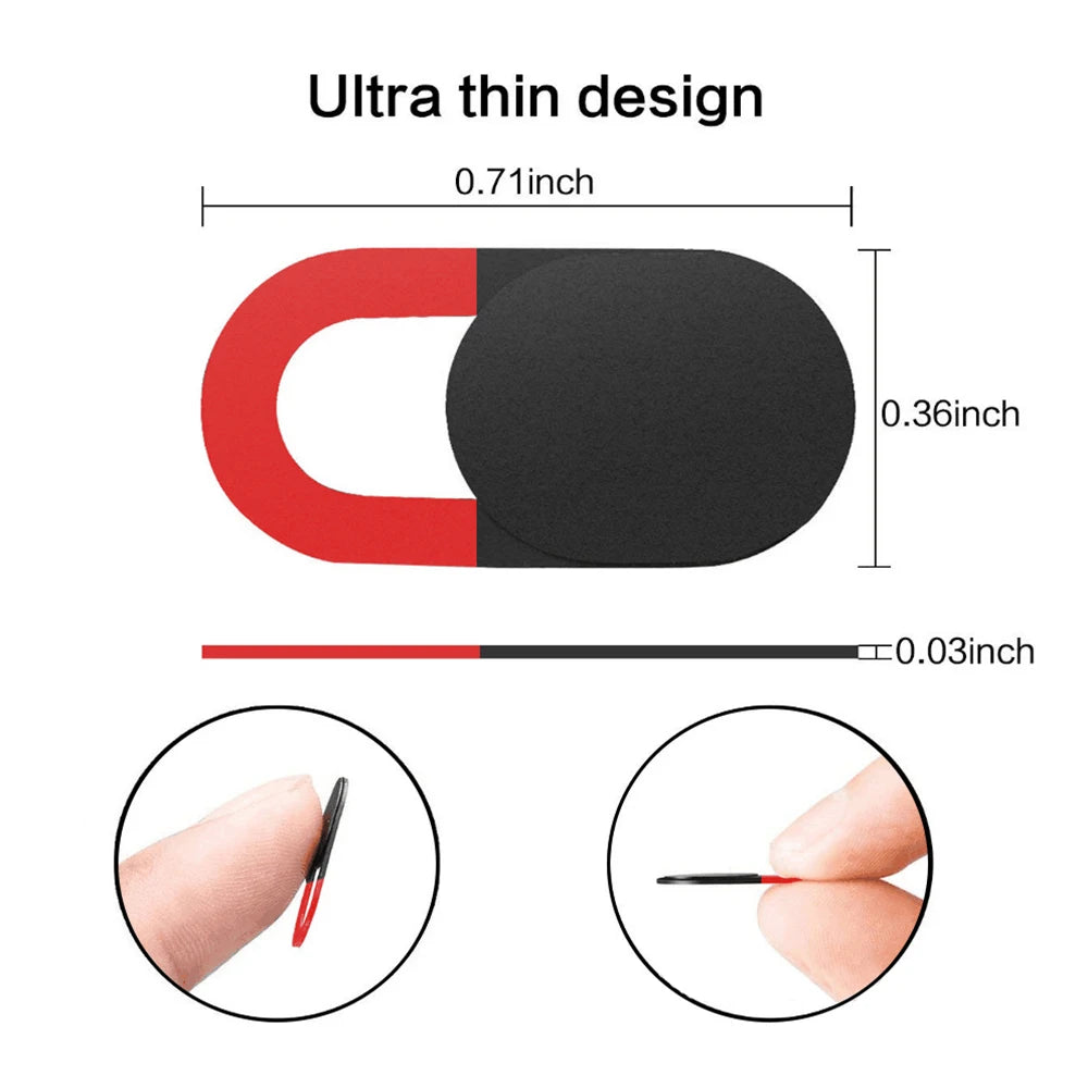 Cubierta de cámara web para portátiles, telefonos o tablets, pegatina de privacidad deslizante
