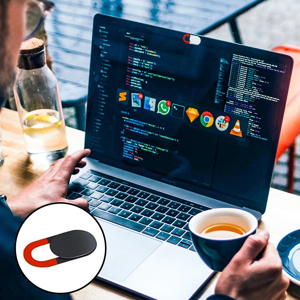 Cubierta de cámara web para portátiles, telefonos o tablets, pegatina de privacidad deslizante