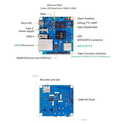 Solo Orange Pi Zero 3 1gb RAM
