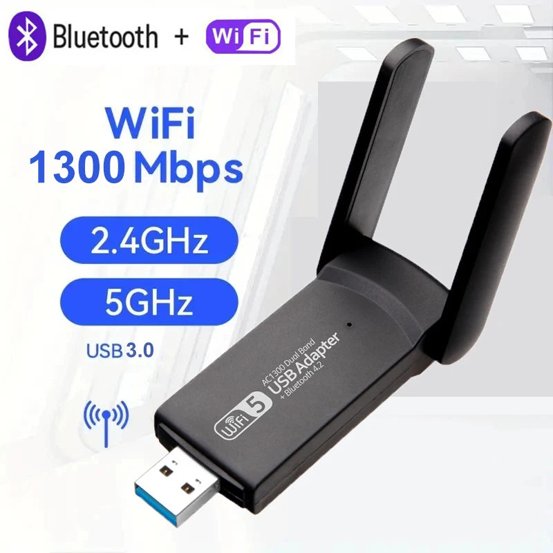 Adaptador USB WIFI 3.0: 1300Mbps de Velocidad para Hackers y Ciberseguridad